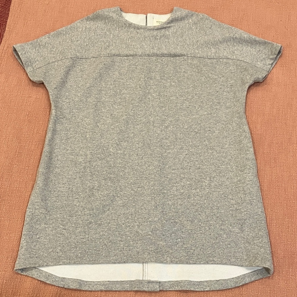 Wool designer dress Heather Gray Mini tunic Dress